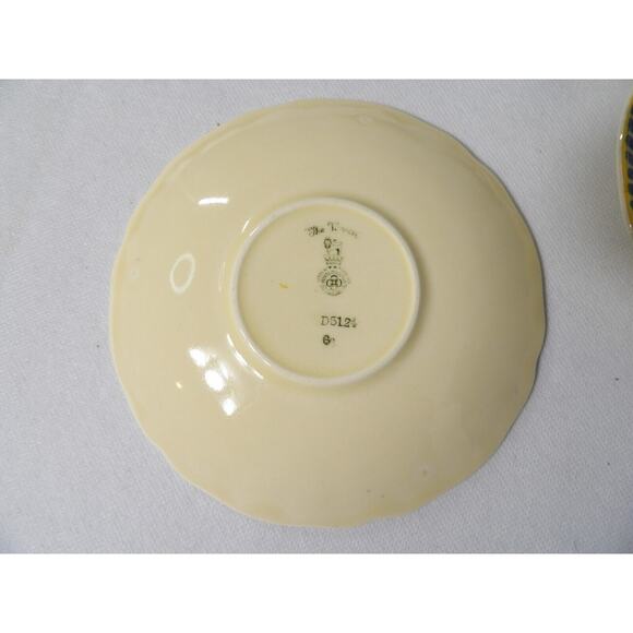 Royal Doulton The Vernon D2154 Saucers Set of 4 Floral Antique - Picture 5 of 7